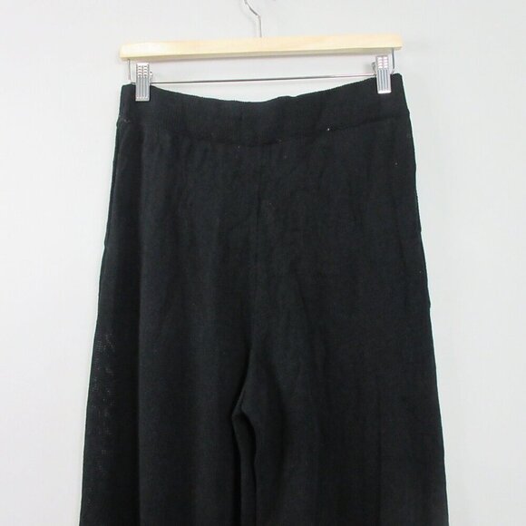 FP Free People Beach Women Knit Pants S Black Lounge Pull On Balloon Jogger 450 - Picture 8 of 13